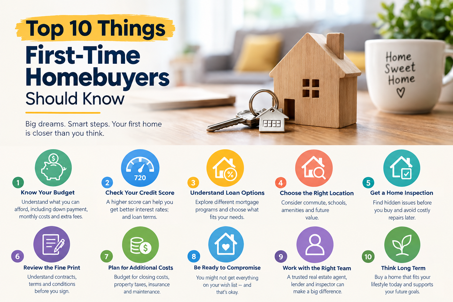 Top 10 Things First-Time Homebuyers Should Know